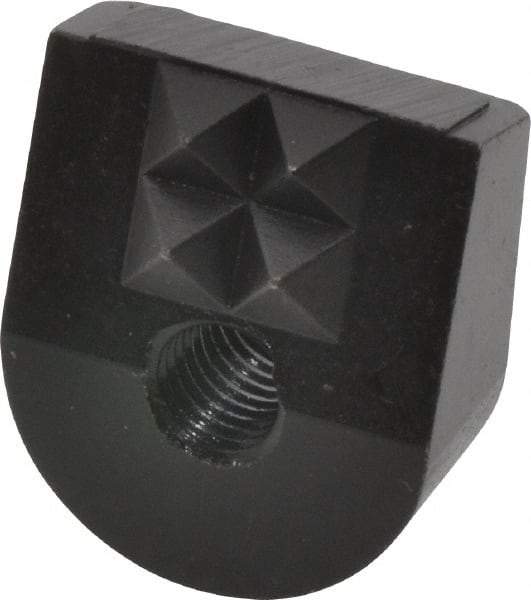 Fairlane - 4 Point 1/4-28 High Speed Steel Angled Positioning Gripper - Black Oxide Finish, 1/2" High, 3/4" Wide, 0.88" Top Length, 0.81" Bottom Length, 15° Gripping Angle, 0.03 x 45° Chamfer - Industrial Tool & Supply