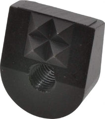 Fairlane - 4 Point 1/4-28 High Speed Steel Angled Positioning Gripper - Black Oxide Finish, 1/2" High, 3/4" Wide, 0.88" Top Length, 0.81" Bottom Length, 15° Gripping Angle, 0.03 x 45° Chamfer - Industrial Tool & Supply