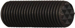 Fairlane - Serrated Tooth, 3/8-24, 1/8" Internal Hex, 1" Thread Length, Black Oxide Finish, Fully Threaded, Adjustable Positioning Gripper - Extra Fine Tooth Grade - Industrial Tool & Supply