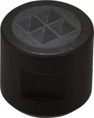 Fairlane - 10-32 Thread, 1/2" Diam, 1/2" High, Threaded, 4-Point Tooth Grade Diamond Serration Tooth Pattern, Carbide Tipped, Round Positioning Gripper - 3/16" Flat Width, Uncoated - Industrial Tool & Supply