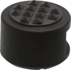 Fairlane - 10-32 Thread, 1/2" Diam, 3/8" High, Threaded, Extra Fine Tooth Grade Diamond Serration Tooth Pattern, Carbide Tipped, Round Positioning Gripper - 3/16" Flat Width, Uncoated - Industrial Tool & Supply