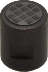 Fairlane - 10-32 Thread, 1/2" Diam, 0.651" High, Threaded, Extra Fine Tooth Grade Diamond Serration Tooth Pattern, Carbide Tipped, Round Positioning Gripper - 3/16" Flat Width, Uncoated - Industrial Tool & Supply