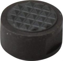 Fairlane - 1/4-28 Thread, 5/8" Diam, 3/8" High, Threaded, Extra Fine Tooth Grade Diamond Serration Tooth Pattern, Carbide Tipped, Round Positioning Gripper - 3/16" Flat Width, Uncoated - Industrial Tool & Supply