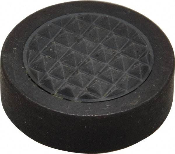 Fairlane - 1/4-28 Thread, 1" Diam, 3/8" High, Threaded, Fine Tooth Grade Diamond Serration Tooth Pattern, Carbide Tipped, Round Positioning Gripper - 3/16" Flat Width, Uncoated - Industrial Tool & Supply