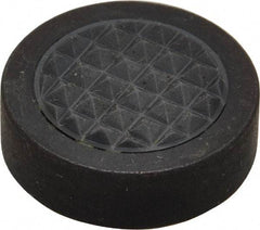 Fairlane - 1/4-28 Thread, 1" Diam, 3/8" High, Threaded, Fine Tooth Grade Diamond Serration Tooth Pattern, Carbide Tipped, Round Positioning Gripper - 3/16" Flat Width, Uncoated - Industrial Tool & Supply