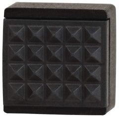 Fairlane - 1/2" Square, 10-32 Thread, 3/8" High, Extra Fine Tooth Grade, Diamond Serration, Carbide-Tipped, Square Positioning Gripper - 0.03 x 45A° Chamfer - Industrial Tool & Supply