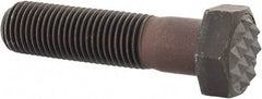 Fairlane - Serrated Tooth, 3/8-24, 1-1/2" Shank Length, 1-1/8" Thread Length, Black Oxide Finish, Hex Head, Adjustable Positioning Gripper - 1/2" Pad Diam, 9/16" Hex, 9/32" Head Height, Fine Tooth Grade - Industrial Tool & Supply