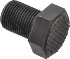 Fairlane - Serrated Tooth, 3/4-16, 1" Shank Length, 1" Thread Length, Black Oxide Finish, Hex Head, Adjustable Positioning Gripper - 1" Pad Diam, 1-1/8" Hex, 1/2" Head Height, Extra Fine Tooth Grade - Industrial Tool & Supply
