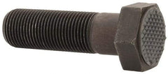 Fairlane - Serrated Tooth, 3/4-16, 2-1/2" Shank Length, 1-3/4" Thread Length, Black Oxide Finish, Hex Head, Adjustable Positioning Gripper - 1" Pad Diam, 1-1/8" Hex, 1/2" Head Height, Extra Fine Tooth Grade - Industrial Tool & Supply