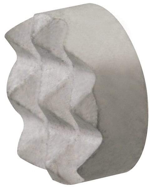 Fairlane - 4-Point Tooth Grade, Diamond Tooth Pattern, 3/8" Diam, Solid Carbide, Round Positioning Gripper Pad - 1/8" High - Industrial Tool & Supply