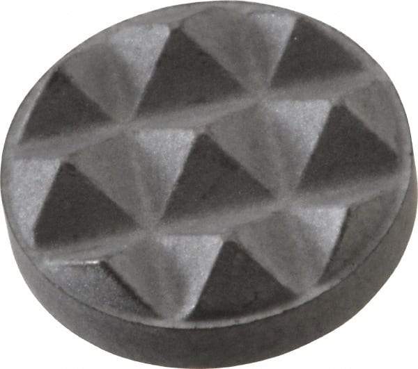 Fairlane - Fine Tooth Grade, Diamond Tooth Pattern, 3/8" Diam, Solid Carbide, Round Positioning Gripper Pad - 1/8" High - Industrial Tool & Supply
