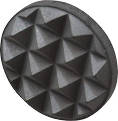 Fairlane - Fine Tooth Grade, Diamond Tooth Pattern, 1/2" Diam, Solid Carbide, Round Positioning Gripper Pad - 1/8" High - Industrial Tool & Supply