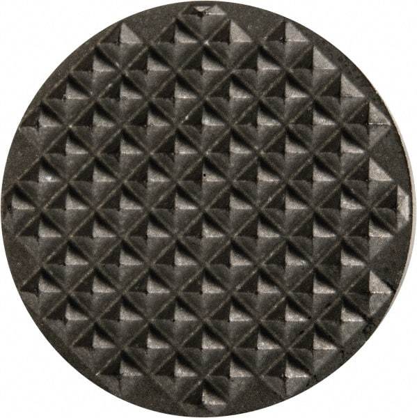 Fairlane - Extra Fine Tooth Grade, Diamond Tooth Pattern, 1" Diam, Solid Carbide, Round Positioning Gripper Pad - 5/32" High - Industrial Tool & Supply