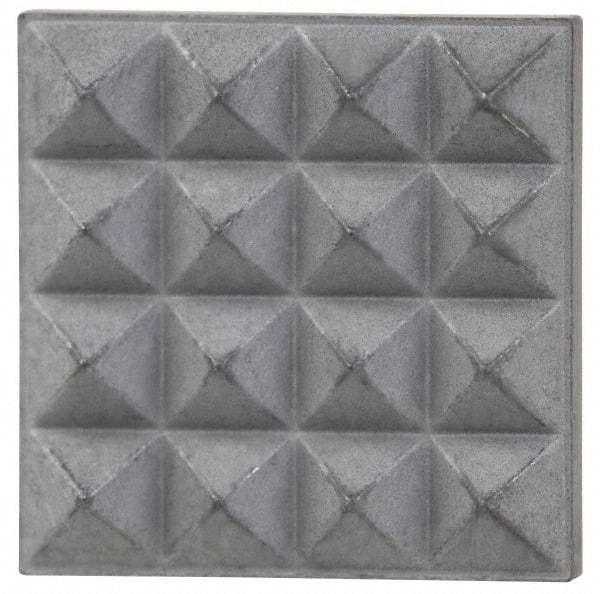 Fairlane - Fine Tooth Grade, Diamond Tooth Pattern, Solid Carbide, Square Positioning Gripper Pad - 1/2" Long x 1/2" Wide x 1/8" High - Industrial Tool & Supply