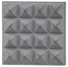 Fairlane - Extra Fine Tooth Grade, Diamond Tooth Pattern, Solid Carbide, Square Positioning Gripper Pad - 5/8" Long x 5/8" Wide x 1/8" High - Industrial Tool & Supply