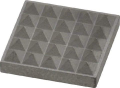 Fairlane - Extra Fine Tooth Grade, Diamond Tooth Pattern, Solid Carbide, Square Positioning Gripper Pad - 1/2" Long x 1/2" Wide x 1/8" High - Industrial Tool & Supply