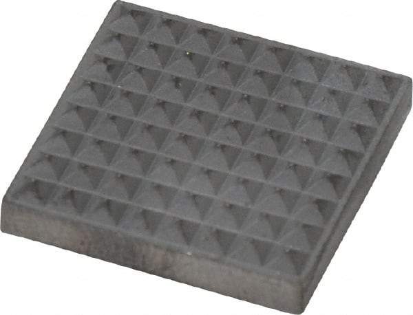 Fairlane - Extra Fine Tooth Grade, Diamond Tooth Pattern, Solid Carbide, Square Positioning Gripper Pad - 3/4" Long x 3/4" Wide x 5/32" High - Industrial Tool & Supply
