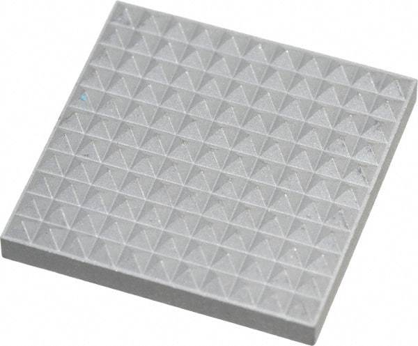 Fairlane - Extra Fine Tooth Grade, Diamond Tooth Pattern, Solid Carbide, Square Positioning Gripper Pad - 1" Long x 1" Wide x 5/32" High - Industrial Tool & Supply