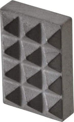 Fairlane - Extra Fine Tooth Grade, Diamond Tooth Pattern, Solid Carbide, Rectangle Positioning Gripper Pad - 3/8" Long x 1/4" Wide x 1/8" High - Industrial Tool & Supply