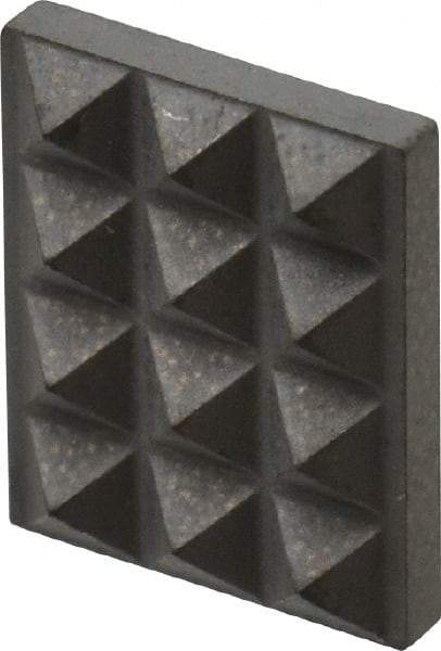 Fairlane - Fine Tooth Grade, Diamond Tooth Pattern, Solid Carbide, Rectangle Positioning Gripper Pad - 1/2" Long x 13/32" Wide x 1/8" High - Industrial Tool & Supply