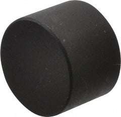 Fairlane - 3/8" OAL, 1/2" OD, Steel, Tapped Rest Button - Black Oxide Coating, 3/16" Thread Depth - Industrial Tool & Supply