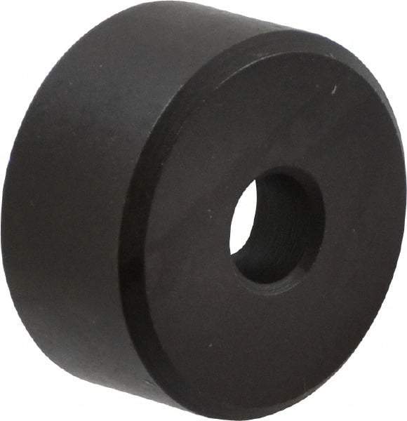 Fairlane - 1/2" OAL, 1" OD, Steel, Counterbored Rest Button - Black Oxide Coating - Industrial Tool & Supply