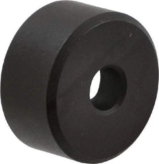 Fairlane - 1/2" OAL, 1" OD, Steel, Counterbored Rest Button - Black Oxide Coating - Industrial Tool & Supply