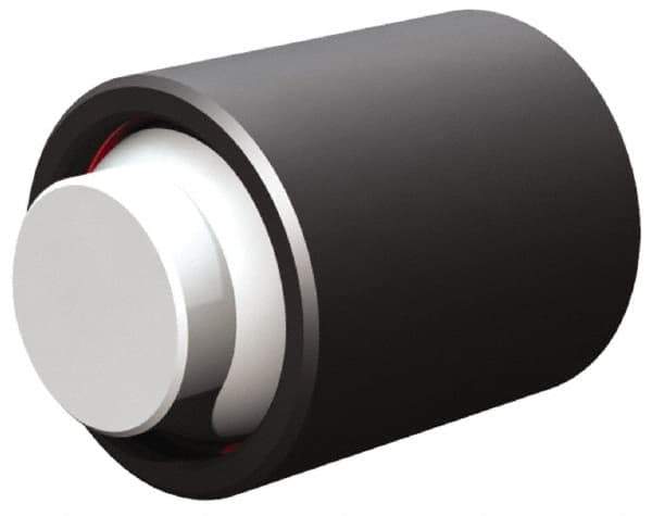 Fairlane - 4-40, 5/16" Thread Length, 5/32" Ball Diam, Flat Ball Pad Surface, Alloy Steel, Black Oxide, Base, Swivel Action Gripper Assemblies - 3/8" Diam, 5/16" Deep Thread, 5/32" Contact Diam, 3/4" Overall Height, Delrin Ball - Industrial Tool & Supply