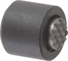 Fairlane - 8-32, 5/32" Thread Length, 1/4" Ball Diam, Serrated Ball Pad Surface, Alloy Steel, Black Oxide, Base, Swivel Action Gripper Assemblies - 7/16" Diam, 5/32" Deep Thread, 1/4" Contact Diam, 7/16" Overall Height, High Speed Steel Ball - Industrial Tool & Supply