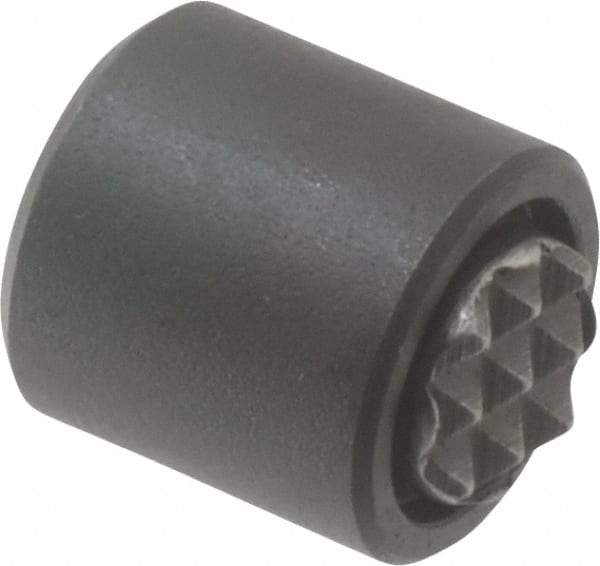 Fairlane - 10-32, 5/32" Thread Length, 5/16" Ball Diam, Serrated Ball Pad Surface, Alloy Steel, Black Oxide, Base, Swivel Action Gripper Assemblies - 1/2" Diam, 5/32" Deep Thread, 5/16" Contact Diam, 9/16" Overall Height, High Speed Steel Ball - Industrial Tool & Supply