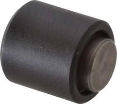 Fairlane - 10-32, 5/32" Thread Length, 5/16" Ball Diam, Flat Ball Pad Surface, Alloy Steel, Black Oxide, Base, Swivel Action Gripper Assemblies - 1/2" Diam, 5/32" Deep Thread, 5/16" Contact Diam, 9/16" Overall Height, High Speed Steel Ball - Industrial Tool & Supply