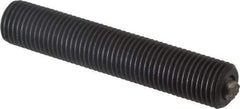 Fairlane - 3/8-24, 2" Thread Length, 3/16" Ball Diam, Serrated Ball Pad Surface, Alloy Steel, Black Oxide, Threaded, Swivel Action Gripper Assemblies - 5/32" Contact Diam, High Speed Steel Ball - Industrial Tool & Supply