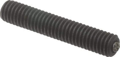 Fairlane - 3/8-16, 2" Thread Length, 3/16" Ball Diam, Serrated Ball Pad Surface, Alloy Steel, Black Oxide, Threaded, Swivel Action Gripper Assemblies - 5/32" Contact Diam, High Speed Steel Ball - Industrial Tool & Supply