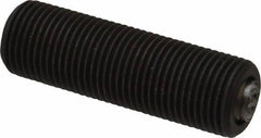 Fairlane - 5/8-18, 2" Thread Length, 3/8" Ball Diam, Serrated Ball Pad Surface, Alloy Steel, Black Oxide, Threaded, Swivel Action Gripper Assemblies - 5/16" Contact Diam, High Speed Steel Ball - Industrial Tool & Supply