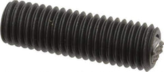 Fairlane - 5/8-11, 2" Thread Length, 3/8" Ball Diam, Serrated Ball Pad Surface, Alloy Steel, Black Oxide, Threaded, Swivel Action Gripper Assemblies - 5/16" Contact Diam, High Speed Steel Ball - Industrial Tool & Supply