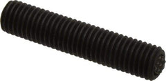 Fairlane - 5/8-11, 3" Thread Length, 3/8" Ball Diam, Serrated Ball Pad Surface, Alloy Steel, Black Oxide, Threaded, Swivel Action Gripper Assemblies - 5/16" Contact Diam, High Speed Steel Ball - Industrial Tool & Supply