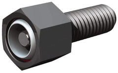 Fairlane - 5/8-18, 1" Thread Length, 3/4" Ball Diam, Alloy Steel, Hex Head, Swivel Action Gripper Assemblies - 11/16" Head Height, 15/16" Hex, Stainless Steel Ball - Industrial Tool & Supply