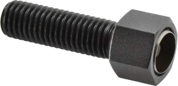 Fairlane - 5/8-11, 2" Thread Length, 3/4" Ball Diam, Alloy Steel, Hex Head, Swivel Action Gripper Assemblies - 11/16" Head Height, 15/16" Hex, Stainless Steel Ball - Industrial Tool & Supply