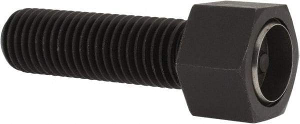 Fairlane - 3/4-10, 2-1/2" Thread Length, 7/8" Ball Diam, Alloy Steel, Hex Head, Swivel Action Gripper Assemblies - 3/4" Head Height, 1-1/8" Hex, Stainless Steel Ball - Industrial Tool & Supply