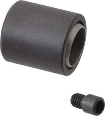 Fairlane - 5/16-24, 0.3500" Thread Length, 5/8" Ball Diam, Alloy Steel, Black Oxide, Base, Swivel Action Gripper Assemblies - 13/16" Diam, 11/32" Deep Thread, 7/8" Overall Height, Stainless Steel Ball - Industrial Tool & Supply