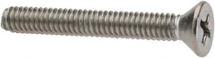 Value Collection - #8-32 UNC, 1-1/4" OAL Phillips Drive Machine Screw - Flat Head, Grade 316 Stainless Steel, Uncoated, Without Washer - Industrial Tool & Supply