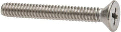 Value Collection - #10-24 UNC, 1-1/2" OAL Phillips Drive Machine Screw - Flat Head, Grade 316 Stainless Steel, Uncoated, Without Washer - Industrial Tool & Supply
