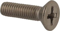 Value Collection - #10-32 UNF, 3/4" OAL Phillips Drive Machine Screw - Flat Head, Grade 316 Stainless Steel, Uncoated, Without Washer - Industrial Tool & Supply