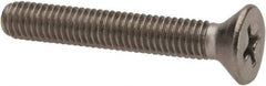 Value Collection - #10-32 UNF, 1-1/4" OAL Phillips Drive Machine Screw - Flat Head, Grade 316 Stainless Steel, Uncoated, Without Washer - Industrial Tool & Supply