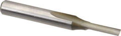 Onsrud - 1/8" Diam, 1/4" Shank Diam, 1/2" Length of Cut, 1 Flute Single Edge Straight Router Bit - 2" Overall Length, Right Hand Cut, High Speed Steel - Industrial Tool & Supply