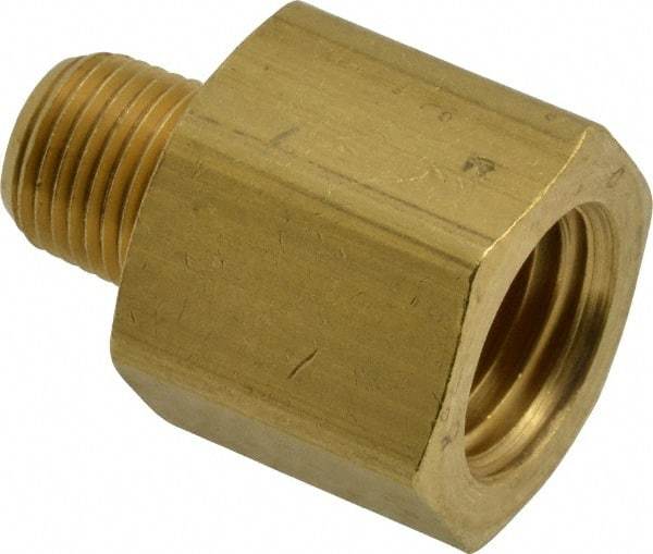 Eaton - 1/8 Male Thread x 1/4 Female Thread, Brass Industrial Pipe Adapter - MNPTF x FNPTF, 1,200 psi - Industrial Tool & Supply