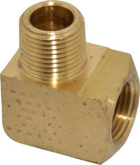 Eaton - 3/8 Male Thread x 3/8 Female Thread, Brass Industrial Pipe 90° Street Elbow - MNPTF x FNPTF, 1,200 psi - Industrial Tool & Supply