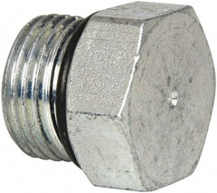 Eaton - 1/2 Male Thread, Steel Industrial Pipe Hex Head Plug - Male Straight Thread O-Ring, 6,000 psi - Industrial Tool & Supply