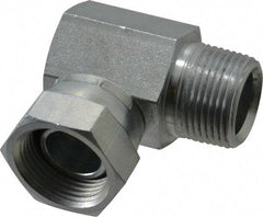Weatherhead - 3/4-14 Male Thread x 3/4-14 Female Thread, Steel Industrial Pipe 90° Elbow Adapter - FNPSM x MNPT, 2,500 psi - Industrial Tool & Supply