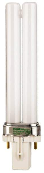 Philips - 7 Watt Fluorescent Commercial/Industrial 2 Pin Lamp - 4,100°K Color Temp, 400 Lumens, PLS, 10,000 hr Avg Life - Industrial Tool & Supply